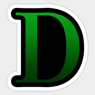 Green Roman Numeral 500 D Sticker